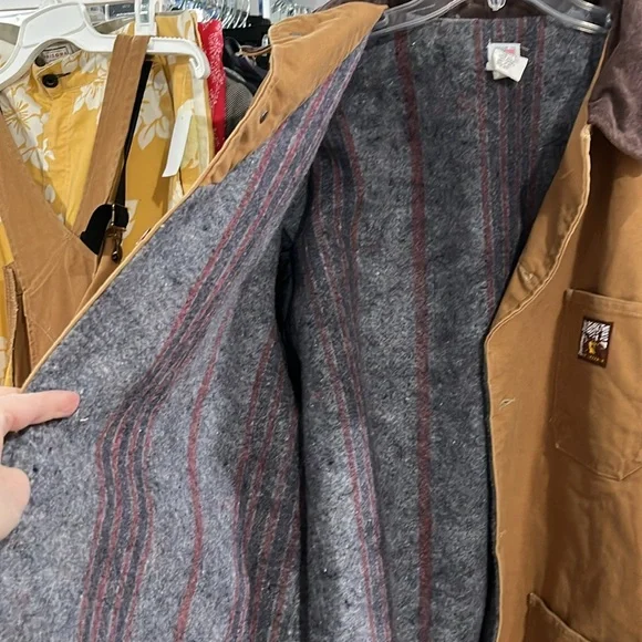 Steiner Thermal-Tuff Vintage Brown Workwear Chore Barn Coat Jacket and Overalls - Picture 6 of 9